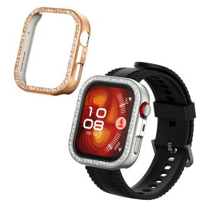 kwmobile Protector Reloj Inteligente compatible con Huawei Watch Fit 4 Pro Pantalla - 2x Carcasa Antigolpes para Esfera Smartwatch plata/ plata / oro rosa / transparente / negro transparente/negro plata/oro