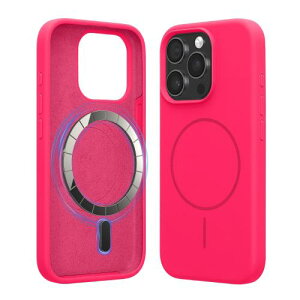 kwmobile Apple�� �p�X�}�z�P�[�X - MagSafe�Ή��E�V���R�����}�O�l�b�g�t���w�ʃJ�o�[ -