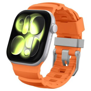 Spigen Apple Watch �o���h 49/46/45/44mm�ʋC���� �E�H�b�`�o���h Apple Watch Ultra 3/Ultra 2/Ultra/11/10/9/8/7/6/5/4/SE3/SE2/SE�Ή� �V���R�� �X�g���b�v ���ɗD�����f�� �X�|�[�c WBS2 AMP10508 ()