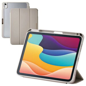 �G���R�� iPad A16 ��11���� 11�C���` 2025�N 10.9�C���` ��10���� 2022�N �P�[�X �\�t�g���U�[ CHIC STYLE �w�ʃN���A �O���[�W�� TB-A25RWVJM3GB