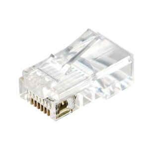 �G���R�� RJ45 ���p�R�l�N�^ Cat5e LAN�P�[�u�� �A�_�v�^ �c���܂�h�~ �P���E������ ���Ή� UTP�d�l 100���� �N���A LD-RJ45T100V2