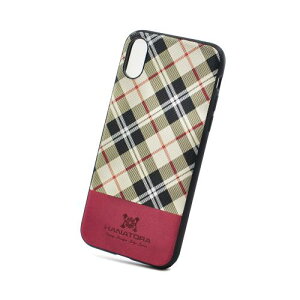 HANATORA iPhone X ��p�P�[�X Tartan �n�C�u���b�h�P�[�X �^�[�^���`�F�b�N ���i���K���X�t�B�����t�� �o�j�� H13-iPX-Vanilla