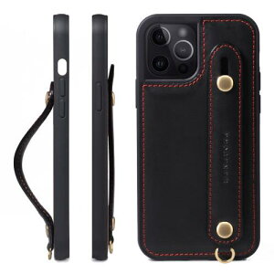 HANATORA for iPhone 15Pro �P�[�X �{�v �ϏՌ� �w�ʃx���g �X�g���b�v�����O �X�}�z�P�[�X �X�}�z �X�^���h�@�\ �R�[�h�z���_�[ �K���X�t�B���� �t�� �I�C���h���U�[ �M�t�g �u���b�N GH-15Pro-Black-m