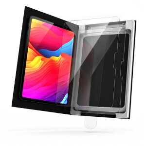 �G���R�� iPad 10.9�C���`/11�C���` M4 2025�N���f��//2026�N���f��/ 2024�N���f�� �K���X�t�B���� 2������ ��ʕی� ���� BOX�^ �ȒP�\��t�� �[�����Z�b�g���ăe�[�v���������� M3 M2 Air A16 Pro