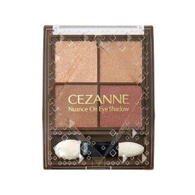 セザンヌ ニュアンスオンアイシャドウ 4.0g 4色アイシャドウ ダブルチップ付き パール配合