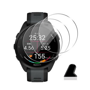 �Ή� GARMIN Forerunner 165 / 165 Music �K���X�t�B���� �ی�t�B���� �d�x9H �ϏՌ� �S�ʕی�