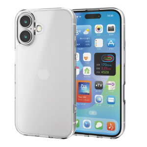 �G���R�� iPhone 16 �P�[�X �w�ʍd�x5H �n�C�u���b�h �|���J�[�{�l�[�g �X�g���b�v�z�[���t�� 4�p�G�A�[�N�b�V���� ���C�����X�[�d�Ή� ���ϋv PM-A24AHVCKCR �N���A / �V���L�[�N���A PM-A24AHVCKMCR
