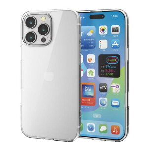 �G���R�� iPhone 16 Pro Max �P�[�X �N���A �ϏՌ� �Ռ��z�� ZEROSHOCK [�t�B�����t��] ���C�����X�[�d�Ή� �n�j�J���\�� 4�p�_���p�[ �X�g���b�v�z�[���t�� PM-A24DZEROBK