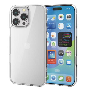 �G���R�� iPhone 16 Pro Max �P�[�X �n�C�u���b�h �X�g���b�v�z�[���t�� ���C�����X�[�d�Ή� 4�p�G�A�[�N�b�V���� �|���J�[�{�l�[�g PM-A24DHVCKCR �N���A / �u���b�N �ϏՌ� �Ռ��z�� ZEROSHOCK