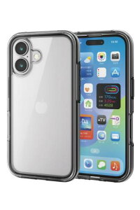 �G���R�� iPhone 16 �P�[�X �w�ʃN���A �ϏՌ� �Ռ��z�� �S���G�A�[�o�b�O �n�C�u���b�h �y�� MUBRAIN �N���A PM-A24AHVAIR2WH �z���C�g×�N���A / ���T�C�N���z���C�g×�N���A / �u���b�N×�N���A