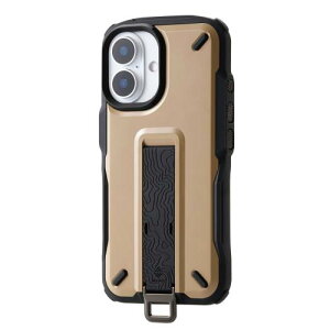 �G���R�� iPhone 16 �P�[�X NESTOUT �ϏՌ� �Ռ��z�� �����b�N�̃V�����_�[�x���g�ɑ����\ �t�B���K�[�o���h�t�� �X�^���h�@�\ �X�g���b�v�z�[���t�� �A�E�g�h�A PM-A24ANESTYL �C�G���[ / �O���[