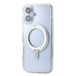 �G���R�� iPhone 17 �P�[�X �J�o�[ �N���A �ϏՌ� �Ռ��z�� �}�O�l�b�g MAGKEEP �n�C�u���b�h TPU ��]���X�^���h ���C�����X�[�d�Ή� 4�p�G�A�[�N�b�V���� �w�ʍd�x5H PM-A25AMAGSTBK