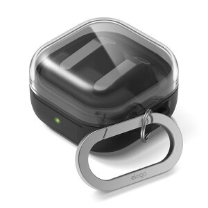 elago Galaxy Buds4 Buds 4 Pro �Ή� �P�[�X �ϏՌ� �����h�~ �J���r�i �t �\�t�g �N���A �V���R�� �J�o�[ ���C�����X�[�d �c�[�g�� ���P�[�X GalaxyBuds4 �M�����N�V�[ �o�b�Y �v�� DUO HANG CASE