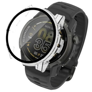 For COROS(�J���X)APEX 4 42MM ��p�P�[�XHVUYAL��̌^ �����K���X �ی�J�o�[ �S�ʕی� �����K���X��� 9H�ی�t�B����+PC�J�o�[ �����ȒP �ϏՌ� �����ߗ� �w��h�~ (�N���A)