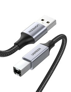 UGREEN �v�����^�[�P�[�u�� USB2.0 Type B �P�[�u�� ���ϋv�� �i�C�����҂� Canon/Epson/Brother/HP�Ȃǂ̃v���� �X�L���i�[ �s�A�m DAC �ɑΉ� ���̂ق�USB B�^�C�v �@��