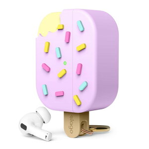 elago AirPods Pro2 �Ή� �P�[�X �ϏՌ� ���킢�� �؍� �� �A�C�X�N���[�� �V���R�� �J�o�[ �����h�~ �J���r�i �t Apple Pro 2 �A�b�v�� �G�A�|�b�c�v��2 ��2���� MQD83J/A MTJV3J/A ICE CREAM ���x���_�[