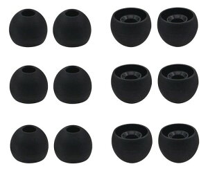 A-Focus �C���[�s�[�X �C���[�`�b�v M�T�C�Y 12�Z�b�g ���a 4mm ARKARTECH T6, PALOVUE Earflow Lightning,Anker SoundBuds Slim,SoundPEATS(�T�E���h�s�[�c)�C���C���[�C���z�����̓��a��4mm�̃C���z���ɑΉ� �C��