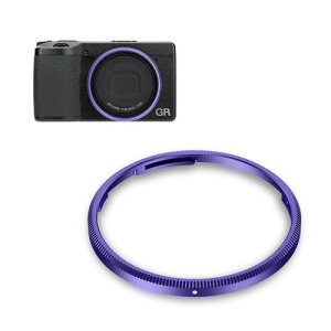 JJC �����O�L���b�v Ricoh GR IIIx GR3x HDF �ɑΉ� GN-2 �݊� ���R�[ �u���b�N / �O���[�� / �� / �Ԃ� / �� GRIIIx