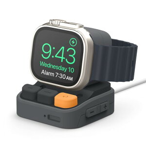elago Apple Watch Ultra �Ή� �X�^���h �V���R�� �f�� �[�d�h�b�N �[�d�� �p �A�N�Z�T���[ �i�C�g�X�^���h���[�h �m�X�^���W�b�N ���g���f�U�C�� AppleWatch GalaxyWatch �e�� W9 STAND �_�[�N�O���[