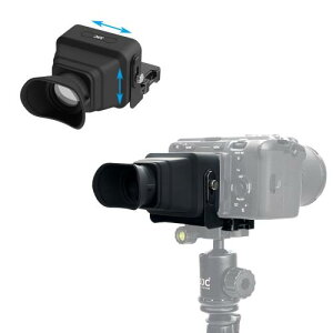 JJC LCD �r���[�t�@�C���_�[ 3.0X LCD�X�N���[���g�� Nikon Z f Z30 Z50 Zfc Sony A6700 ZV1 RX100 VII A7III EOS R8 R5 R50 Fuji X-T50�Ȃ� ��჌�t�r���[�t�@�C���_�[�t���J�����J���R�[�_�[�p 1/4-20�̃l�W Canon FX30
