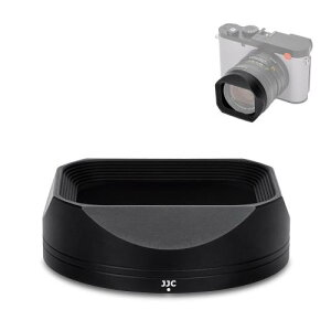 JJC ���^�� �˂����ގ� �����Y�t�[�h ���C�J Leica Q3 43 Q2 Q�p �����Y�t�[�h�݊� �X�N�G�A �u���b�N / �~�^ �u���X / �~�^ �u���b�N �˂����ݎ� ���^���X�N�G�A�����Y�t�[�h �}�N���B�e�\