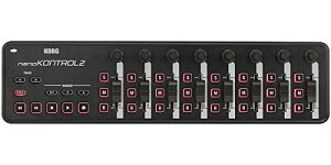 KORG (�R���O) MIDI�R���g���[���[�� nanoKONTROL 2 BK �i�m�R���g���[���[ MIDI�L�[�{�[�h
