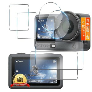 6���Z�b�g 10H�d�x�p DJI Osmo Action 6 �ی�t�B���� �t�B���� �p Osmo Action 6 �K���X�t�B����