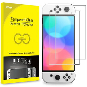 JETech Nintendo Switch (OLED���f��)�p �t���ی�t�B���� 2���Z�b�g