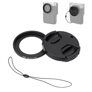 JJC �����Y�L���b�v �t�B���^�[�A�_�v�^�[ �L�b�g Canon PowerShot PSV1 �J���� �ɑΉ� �L���m�� �����Y�J�o�[ Vlog�J���� �����Y�ی� �h�o �L�Y�h�~ �g�ѕ֗� Canon PowerShot V1 �ɑΉ� V10 PSV10