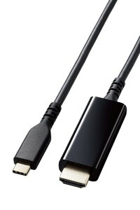 �G���R�� USB-C HDMI �ϊ� �P�[�u�� ���ϋv 4K2K 3840 2160/60Hz �~���[�����O�Ή� �u���b�N iPhone 16/16 Pro/16 Pro Max/16 Plus �Ή����؍�