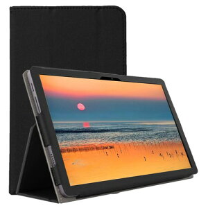 FOR Blackview Tab12 PU �ގ��J�o�[ FOR Blackview Tab12 �P�[�X �y�� ���^ FOR Blackview Tab12 �ϏՌ� �S�ʕی�^ �J�o�[�X�^���h�@�\�t�� PCduoduo (�u���b�N)