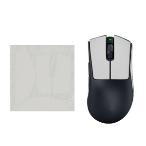 kwmobile �}�E�X�O���b�v Razer DeathAdder V3 Pro�Ή� �O���b�v�e�[�v - ����~�� �J�b�g�� ����0.5mm ���F �z���C�g