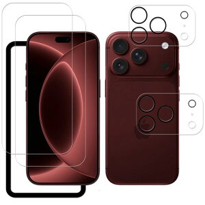 KPNS �Ή� iphone 18 pro max �K���X�t�B���� �J�����t�B���� �����K���X �J�o�[ �ی�t�B����2+2���Z�b�g+�K�C�h�g�t��