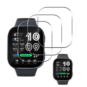 wnunbg 3���Z�b�g/5���Z�b�g PET������ �Y�f�@�� �p �K���X �Ή� Amazfit Bip Max �t�B���� �K���X�t�B���� �d�x9H ��U�h�~ For redmi watch lite Xiaomi Smart Band �V���I�~ bip6