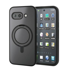 �G���R�� Google Pixel 9a �P�[�X �J�o�[ �ϏՌ� �Ռ��z�� �n�C�u���b�h TPU �l�p�ɃG�A�N�b�V���� ���C�����X�[�d�Ή� �X�g���b�v�z�[���t�� �}�O�l�b�g���� �u���b�N PM-P251MAG02BK �d�x5H
