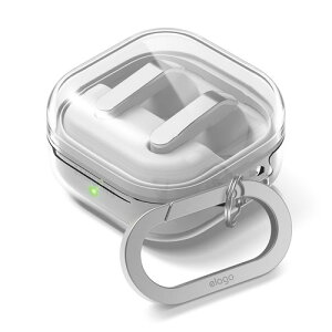 elago Galaxy Buds4 Buds 4 Pro �Ή� �P�[�X �N���A �ϏՌ� �����h�~ �J���r�i �t ������� �J�o�[ ���C�����X�[�d �Ή� �V���v�� ���� �N���A�P�[�X [ GalaxyBuds4 �M�����N�V�[ �o�b�Y 4