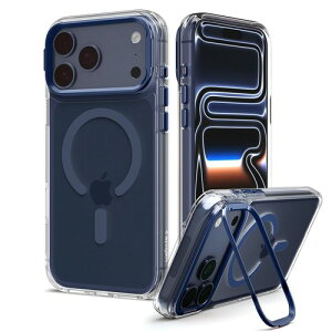 Spigen iPhone 18 Pro / 17 �P�[�X �E���g�� �n�C�u���b�h �I�v�e�B�b�NS�}�O�t�B�b�g �N���A �N���A�E�I�����W / �N���A�E�V���o�[ / �N���A�E�f�B�[�v�u���[ Max