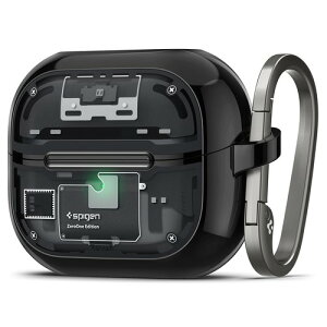 Samsung �F�� Spigen Galaxy Pro/Galaxy �P�[�X TPU PC 2�d�\�� �ϏՌ� �v�����g���H ���C�����X�[�d�Ή� �J�o�[ �E���g�� �n�C�u���b�h ACS08331 �[���E�����E�u���b�N / �z���C�g Buds4 ACS11201 Buds3