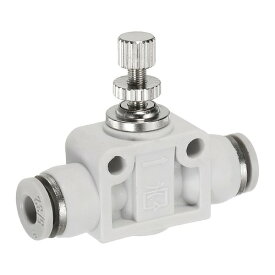 PATIKIL 空気流量調整バルブ 5/32インチチューブ外径×5/32インチチューブ外径 プッシュコネクトエアライン継手 ホワイト