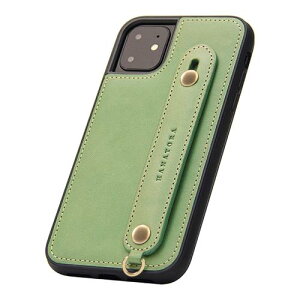 HANATORA for iPhone 11 �P�[�X �{�v �ϏՌ� �w�ʃx���g �X�g���b�v�����O �X�}�z�P�[�X �X�}�z �X�^���h�@�\ �R�[�h�z���_�[ �K���X�t�B���� �t�� �I�C���h���U�[ �M�t�g �O���[�� GH-11-Green-m
