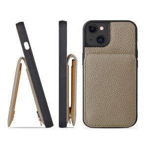 HANATORA for iPhone 15 �P�[�X �o���p�[�^ �{�v �X�}�z�P�[�X �X�}�z �J�[�h�|�P�b�g �X�^���h �V�����_�[�X�g���b�v �t�� �V�������N�J�[�t���U�[ �O���[�W�� SCPG-15-Grege �M�t�g �a���� ���� �j�� 
