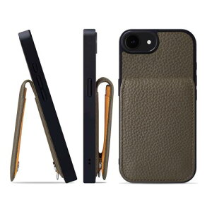 HANATORA for iPhone 17e 16e �P�[�X �o���p�[�^ �{�v �X�}�z�P�[�X �X�}�z �J�[�h�|�P�b�g �X�^���h �V�����_�[�X�g���b�v �t�� �V�������N�J�[�t���U�[ �g�[�v SCPG-16e-Taupe �M�t�g �a���� ���� �j��