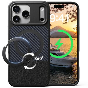 CASEKOO iPhone �p �P�[�X MagSafe�Ή� �ϏՌ� ����~�� �p�P�[�X 6.3�C���` 6.4�C���` 6.9�C���` MagicStand 2026�V�o��E�@�\���̋ɂ� 360�x��]�X�^���h �ČRMIL�K�i 360°�S�����ϏՌ� ���c���� 17
