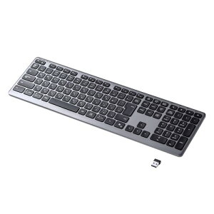 �T�����T�v���C ���C�����X�L�[�{�[�h Bluetooth/2.4GHz���Ή� �[�d�� 3��ؑ� �e���L�[�t�� SKB-WBT41BK