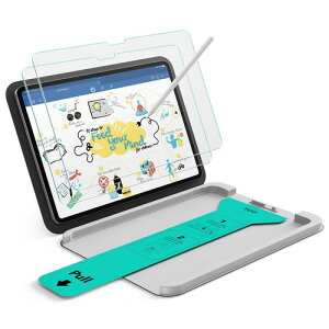 ESR 2������ ��p �X�N���[���ی� �ȒP�\��t�� �������o �C�A�[�� �w��h�~ Apple Pencil�Ή� �t�B���� 2026/ ��8/ ���� 9H ���h�~ HD�����ߓx �K���X�t�B���� / �y�[�p�[���C�N�t�B���� iPad Air M3/M2