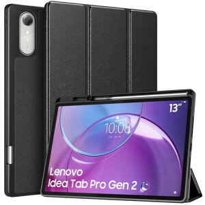 MoKo Idea Pro Gen 13�^ �P�[�X ���m�{�A�C�f�A�^�u�v��2 ���i�ԍ� ZAHD0106JP ��p�ی�J�o�[ PU���U�[�O�� TPU�o�b�N�P�[�X �I�[�g�X���[�v�Ή� PenPlus���[�X���b�g�t�� �y�� ���^ ���h�~ Black Tab
