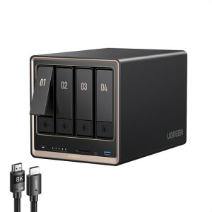 UGREEN NASync DXP4800 GT �l�b�g���[�N�ڑ��X�g���[�W 4�x�CNAS�L�b�g(HDMI�P�[�u���t��)