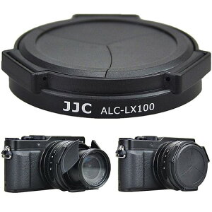 JJC �I�[�g�����Y�L���b�v �p�i�\�j�b�N LUMIX L10 / DMC-LX100 / DMC-LX100II ���C�J D-LUX (Typ 109) / D-LUX 8 / D-LUX 7 �J�����Ή� �����J�L���b�v Panasonic DMW-LFAC1 �݊��i �u���b�N �u���b�N�F