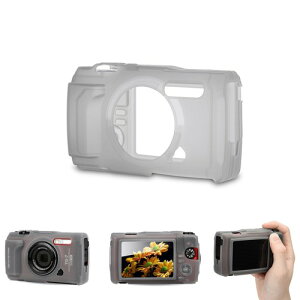 JJC �V���R���W���P�b�g Olympus Tough TG-7 TG7�f�W�^���J�����p Olympus CSCH-128�����p�A���h�~�J�����ی�X���[�u�����S�ȃO���b�v��񋟂��AOlympus LG-1/FD-1�t���b�V���ɑΉ��B
