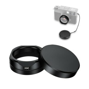 JJC Fujifilm X-half�p�����Y�t�[�h �����Y�L���b�v �x�m�t�C���� X �n�[�t X-HF1 �Ή� F-XHFUV�t�B���^�[�ƕ��p�\ ������\�� ���˖h�~ �����Y�ی� �����h�~�X�g���b�v�t�� �u���b�N / �V���o�[
